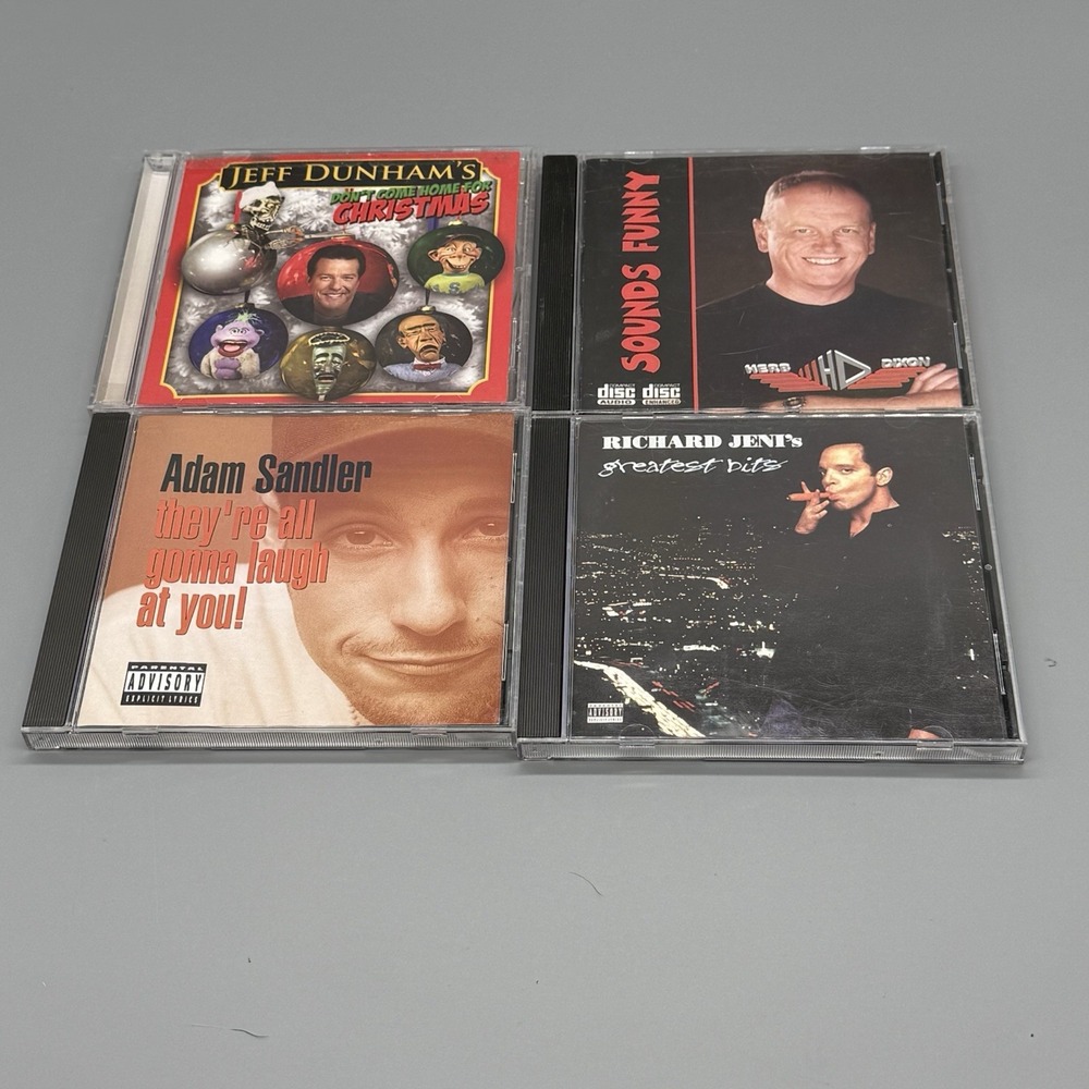 Comedy 4 CD Lot Adam Sandler, Jeff Dunham, Richard Jeni, Herb Dixon